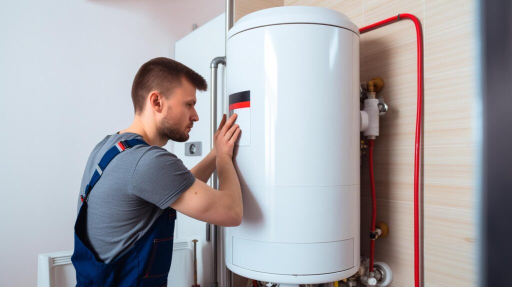 Vanheat Services technician performing furnace repair in Vancouver