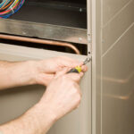 Old furnace replacement signs like corrosion and reduced efficiency. New Heating and Cooling System