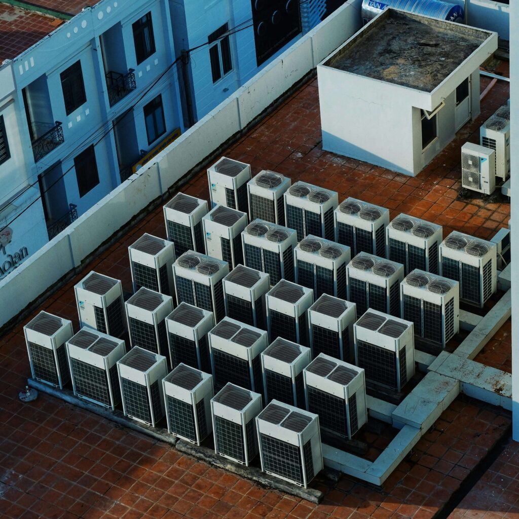 Commercial HVAC rooftop units strata building Vancouver